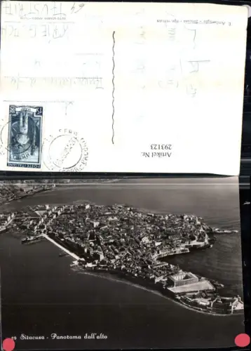 293123,Sicilia Siracusa Syrakus Totale Panorama dall'alto