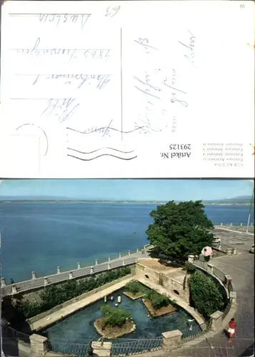 293125,Sicilia Siracusa Syrakus Fontana Aretusa con i papiri Brunnen