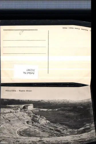 312387,Sicilia Siracusa Syrakus Teatro Greco Griechisches Theater Freilichttheater