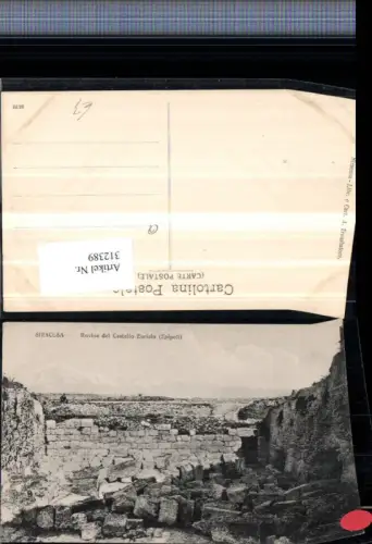 312389,Sicilia Siracusa Syrakus Rovine del Castello Eurialo Burgruine