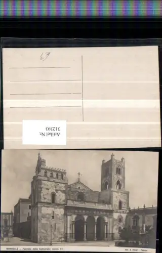 312393,Sicilia Palermo Monreale Facciata della Cattedrale Kirche