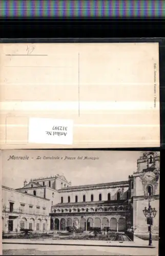 312397,Sicilia Palermo Monreale La Cattedrale e Piazza del Municipio Klosterkirche