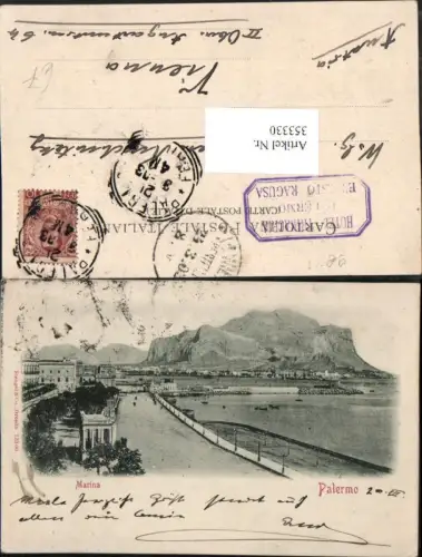 353330,Sicilia Palermo Marina Promenade Bergkulisse pub Stengel e Co 13100