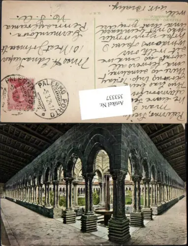 353337,Sicilia Palermo Monreale Chiostro di Benedettini Benediktinerkloster Arkaden