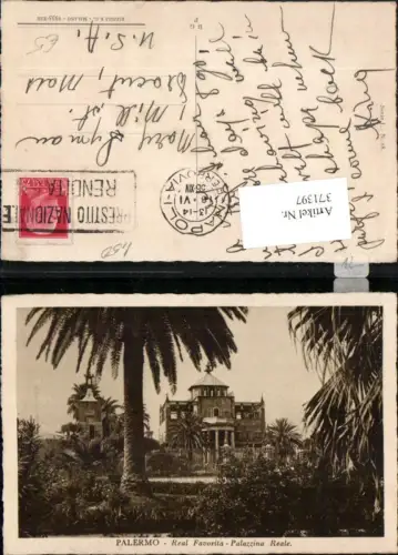 371397,Sicilia Palermo Real Favorita Palazzina Reale Palast Palme