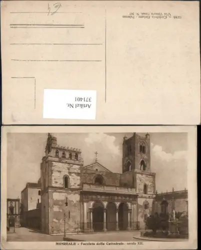 371401,Sicilia Palermo Monreale Facciata della Cattedrale Kirche