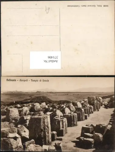 371406,Sicilia Trapani Selinunte Acropoli Tempio di Ercole Tempel