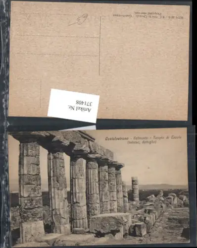 371408,Sicilia Trapani Castelvetrano Selinunte Tempio di Ercole Tempel