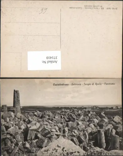 371410,Sicilia Trapani Castelvetrano Selinunte Tempio di Apollo Tempel Panorama