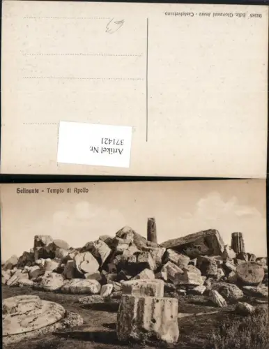371421,Sicilia Trapani Selinunte Tempio di Apollo Tempel