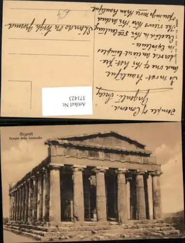 371423,Sicilia Agrigento Agrigent Girgenti Tempio della Concordia Tempel