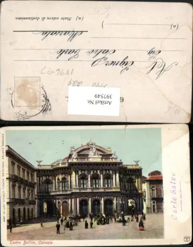 397549,Sicilia Catania Teatro Bellini Theater pub Künzli Zürich 3990
