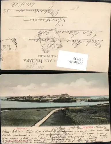 397550,Sicilia Siracusa Syrakus Panorama Totale pub Stengel e Co 13173