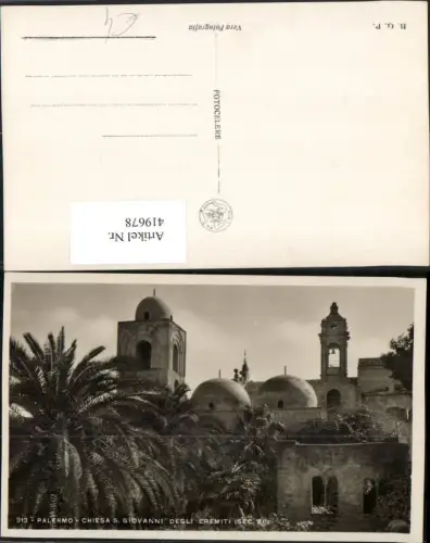 419678,Sicilia Palermo Chiesa S. Giovanni degli Eremiti Kirche