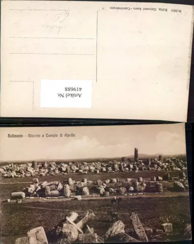 419688,Sicilia Trapani Selinunte Minerva e Tempio di Apollo Archäologie Steine
