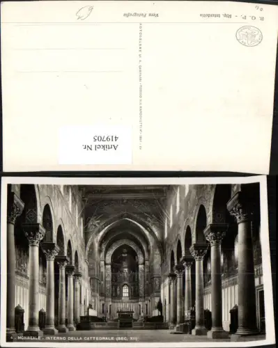 419705,Sicilia Palermo Monreale Interno della Cattedrale Kirche Innenansicht