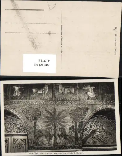 419712,Sicilia Palermo Palazzo Reale Dettaglio Mosaici Sala Re Ruggero Mosaik