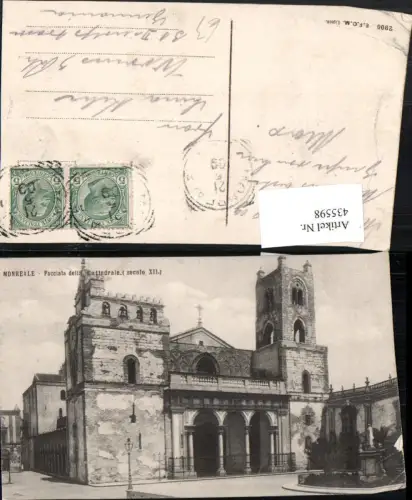 435598,Sicilia Palermo Monreale Facciata della Cattedrale Kirche