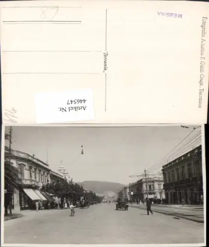 446547,Foto AK Sicilia Messina Straßenansicht