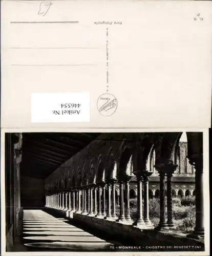 446554,Sicilia Palermo Monreale Chiostro di Benedettini Kloster Arkaden