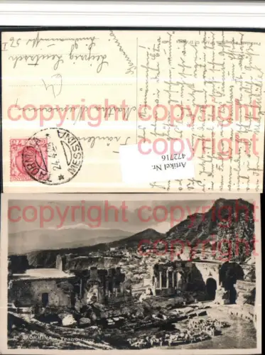 472716,Sicilia Messina Taormina Teatro Greco Griechisches Theater
