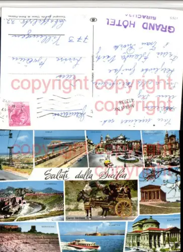 472738,Sicilia Catania Palermo Messina Siracusa Taormina Mehrbildkarte