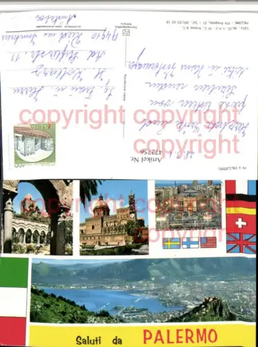 472756,Sicilia Palermo Totale Kloster Gebäude Mehrbildkarte