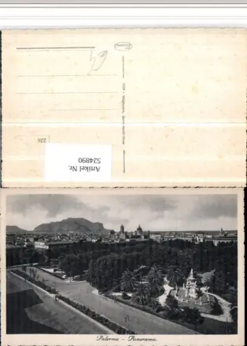 524890,Sicilia Palermo Panorama Totale Monument