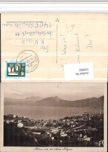 524902,Sicilia Palermo visto dal Monte Pellegrino Teilansicht
