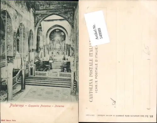 549989,Palermo Cappella Palatina Interno