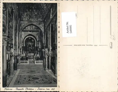 549995,Palermo Cappella Palatina