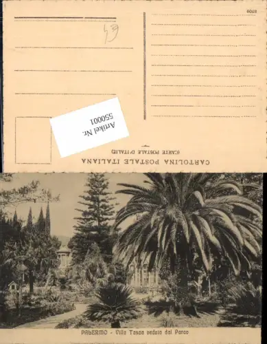 550001,Palermo Villa Tasca Parco Palmen