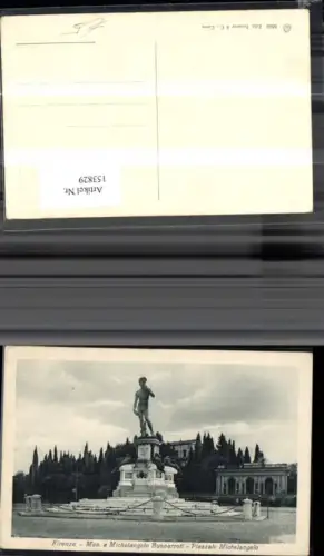 153829,Firenze Piazzale Michelangiolo Statue Denkmal Florenz Toscana