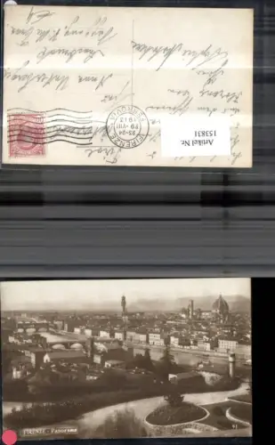 153831,Firenze Panorama Florenz 1913 Toscana