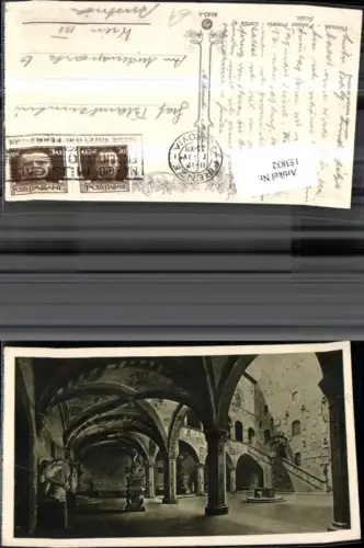 153832,Firenze Palazzo Pretorio Cortile e Scala Ansicht Innenhof 1935 Florenz Toscana