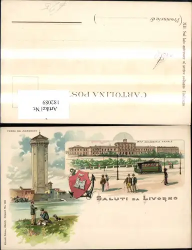 182089,Toscana Saluti da Livorno Litho