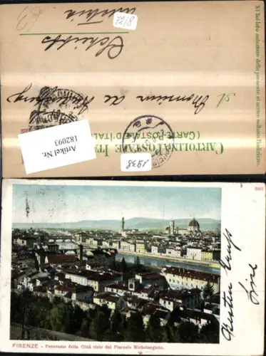 182093,Toscana Firenze Florenz Panorama della Citta visto dal Piazzale Michelaniolo