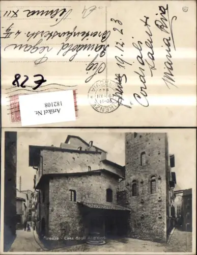 182108,Toscana Firenze Florenz Casa degli Alighieri