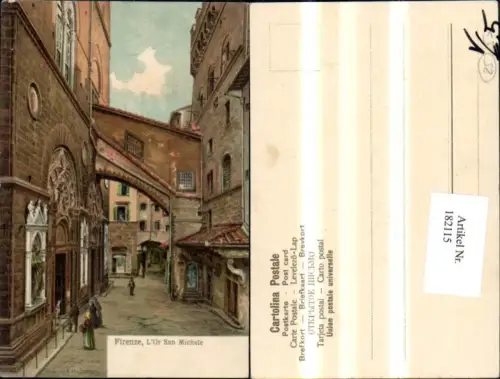 182115,Toscana Firenze Florenz L Or San Michele Künstler Ak pub Stengel Co 19942