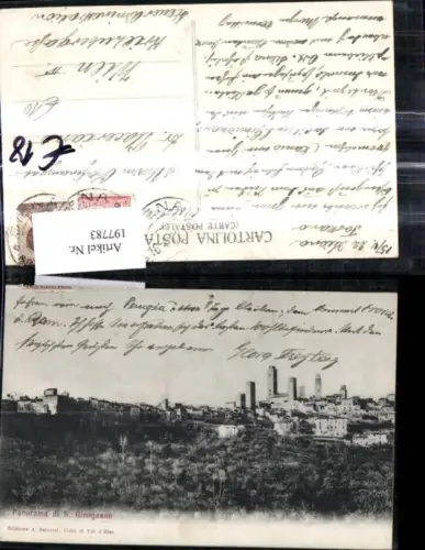 197783,Toscana Panorama di S. Gimignano