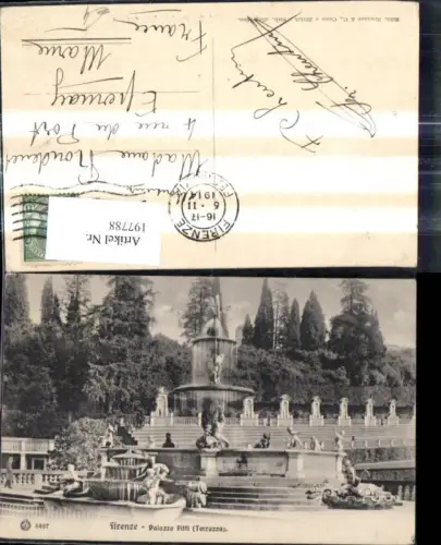 197788,Toscana Firenze Florenz Palazzo Pitti Terrazza Brunnen