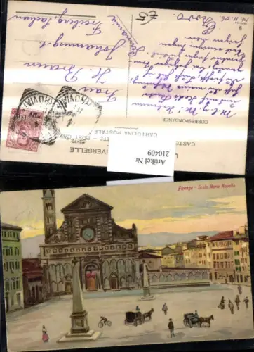 210409,Toscana Firenze Santa Maria Novella Säule Kirche