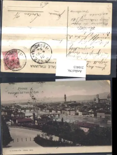 210413,Toscana Firenze Panorama dal Viale de Colli Totale