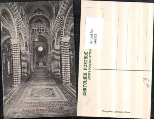 246335,Interno del Duomo di Siena Kirche Dom Innenansicht