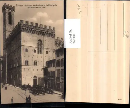 246341,Firenze Florenz Palazzo del Podesta o del Bargello Palast