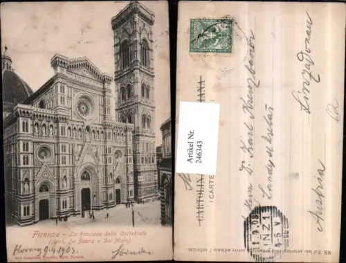 246343,Firenze Florenz La Facciata della Cattedrale Kirche