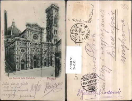 246353,Firenze Florenz La Facciata della Cattedrale Kirche