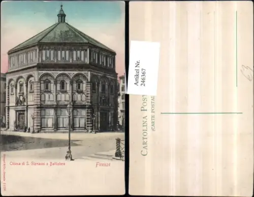 246367,Firenze Florenz Chiesa di S. Giovanni o Battistero Kirche