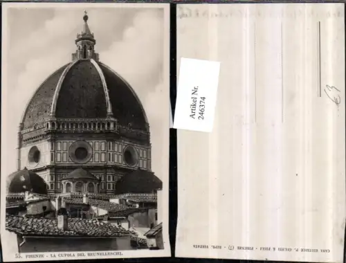 246374,Firenze Florenz La Cupola del Brunelleschi Kuppel