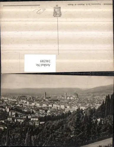 246389,Firenze Florenz Panorama da S. Miniato al Monte Totale